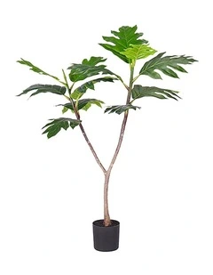 SOGA Split Leaf Philodendron Artificial Tree 90cm