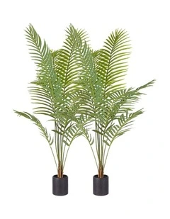 SOGA 2 Pack Artificial Areca Palm Indoor Plant 180cm