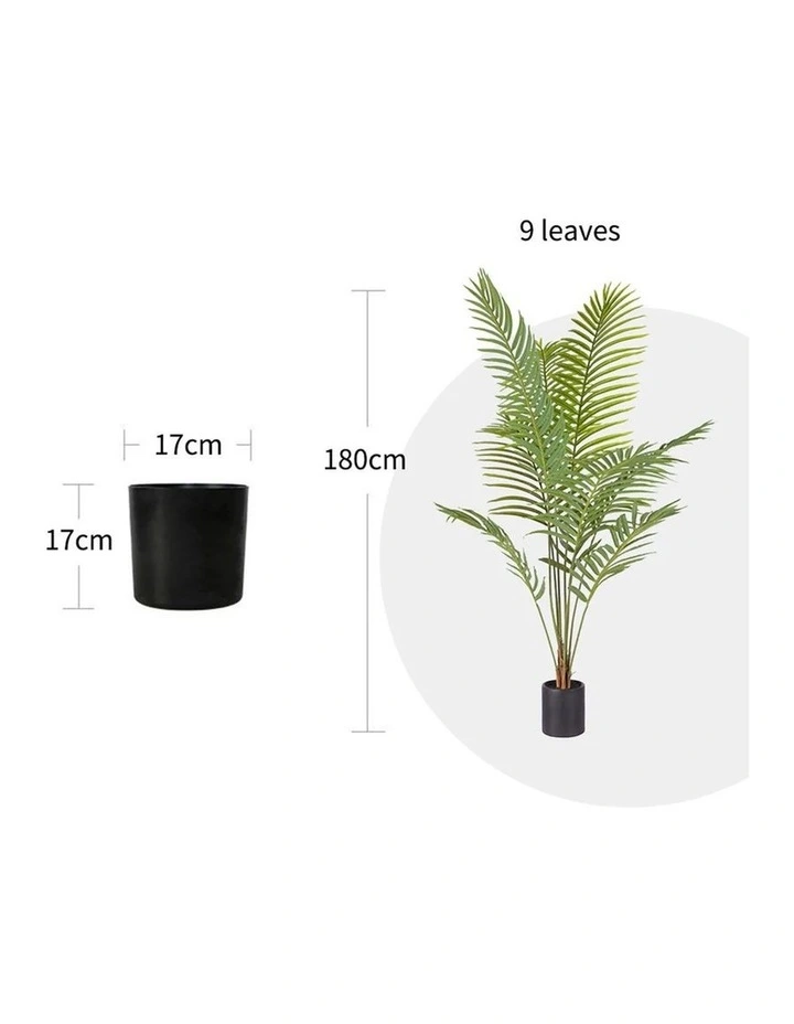 SOGA 2 Pack Artificial Areca Palm Indoor Plant 180cm image 2