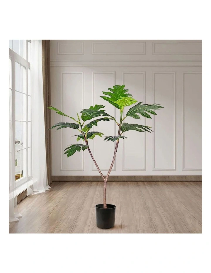 SOGA 2 Pack Split Leaf Philodendron Artificial Tree 90cm image 3