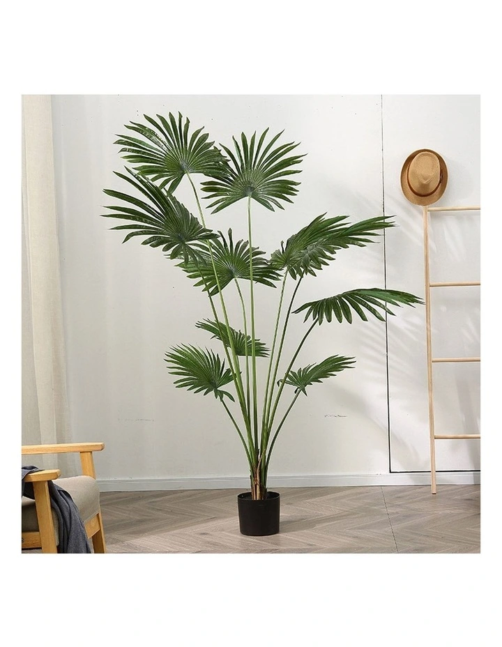 SOGA 4 Pack Fan Palm Artificial Plant 180cm image 2