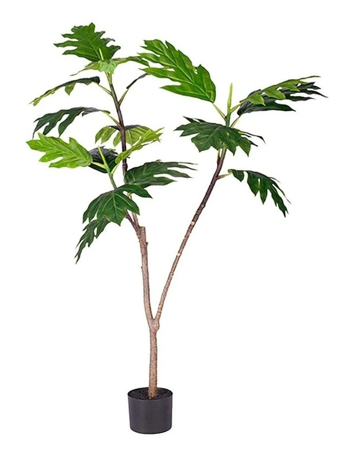 SOGA Split Leaf Philodendron Artificial Tree 120cm image 1
