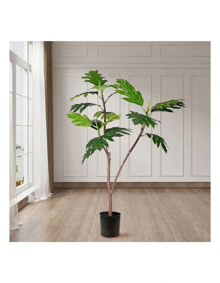 SOGA Split Leaf Philodendron Artificial Tree 120cm image 3
