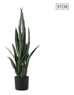 SOGA Green Snake Sansevieria Artificial Plant 97cm