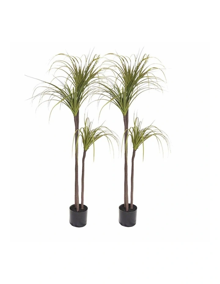 SOGA 2 Pack Dragon Blood Artificial Tree 145cm image 1