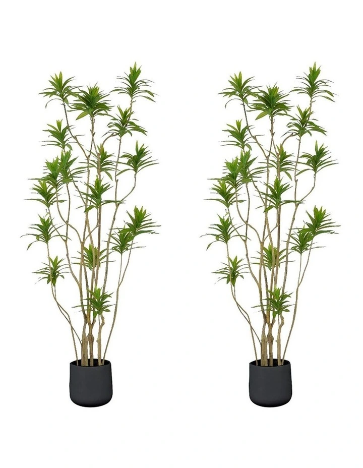 SOGA 2 Pack Artificial Lily Bamboo Tree 190cm image 1
