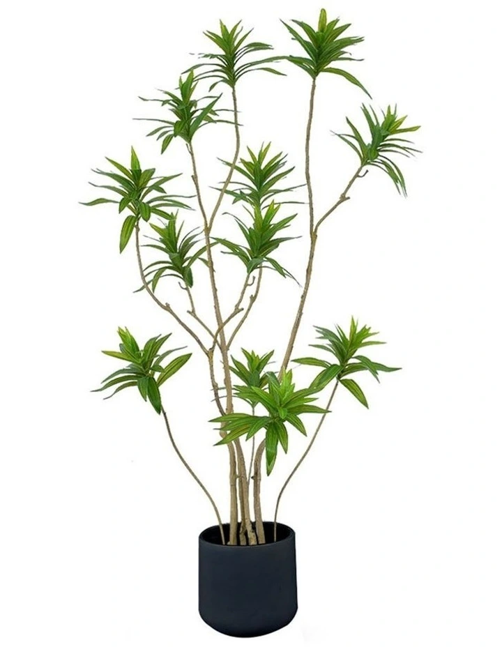 SOGA Artificial Lily Bamboo Tree 12 Branches 150cm image 1