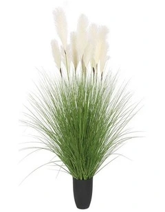 SOGA Green Pampas Bulrush Grass Artificial Plant 137cm