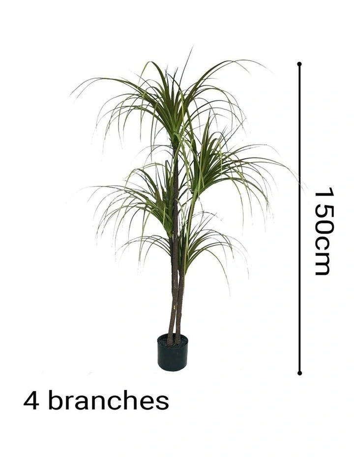 SOGA 2 Pack Dragon Blood Artificial Tree 150cm image 2