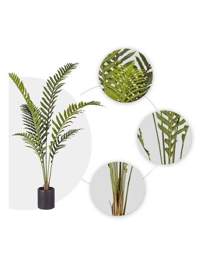 SOGA 2 Pack Hares Foot Fern Artificial Plant 150cm image 4