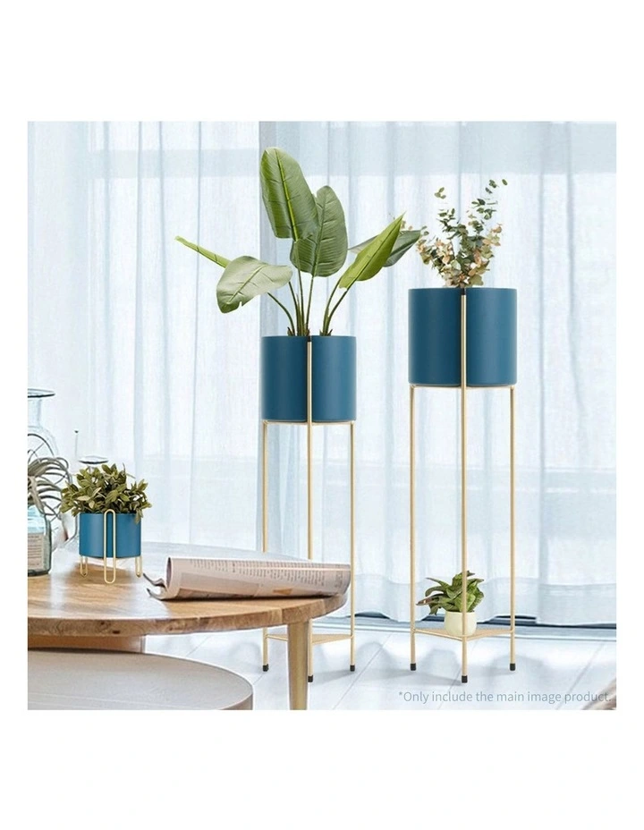 SOGA 2X Gold Metal Plant Stand 2 Tier Flower Pot Holder Display Rack image 3
