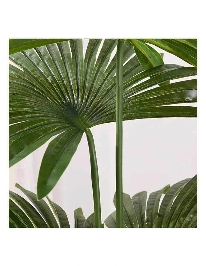 SOGA 2 Pack Fan Palm Artificial Plant 150cm image 5