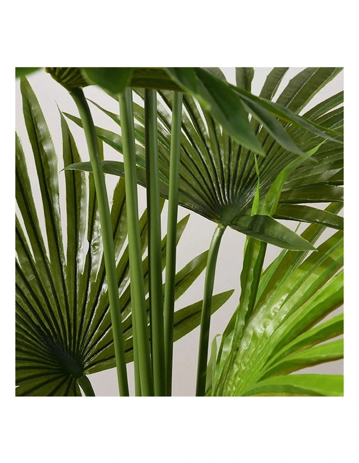 SOGA 2 Pack Fan Palm Artificial Plant 150cm image 6