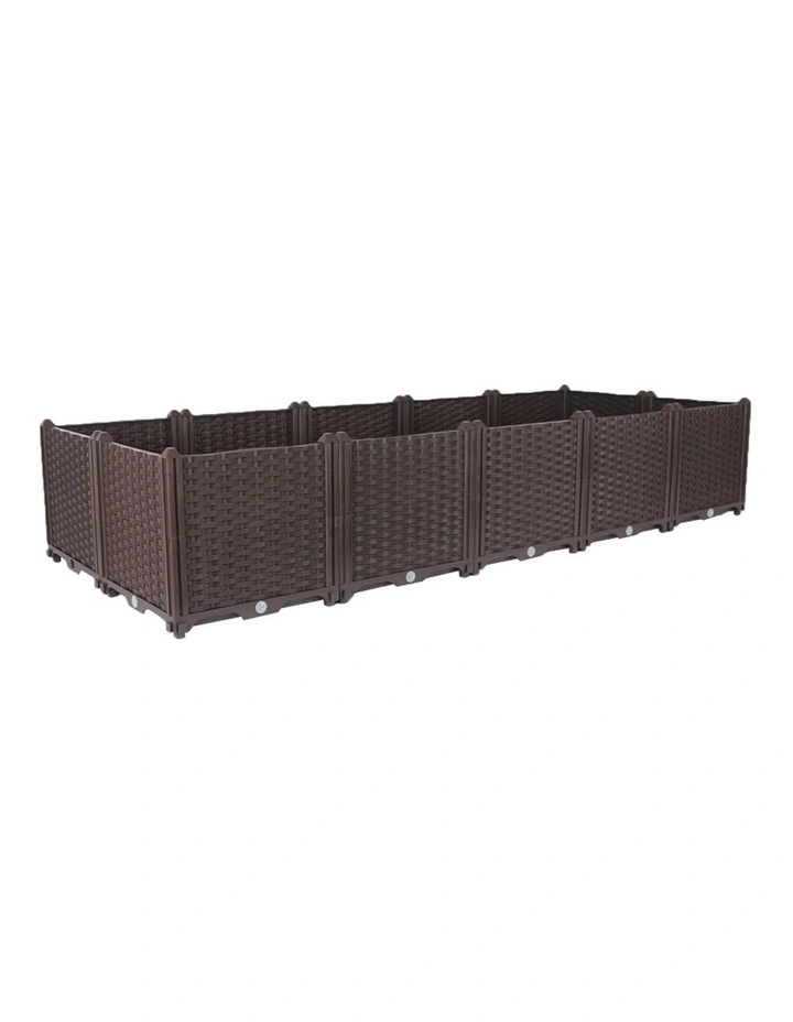 SOGA 200cm Raised Planter Box Vegetable Herb Flower Outdoor Plastic Plants Garden Bed Deepen image 1