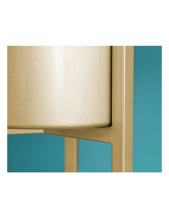 SOGA 4X 30CM Gold Metal Plant Stand with Flower Pot Holder Corner Shelving Rack Indoor Display image 5