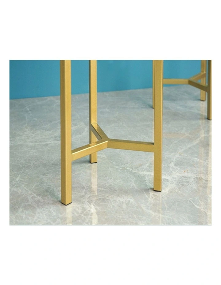 SOGA 4X 30CM Gold Metal Plant Stand with Flower Pot Holder Corner Shelving Rack Indoor Display image 6