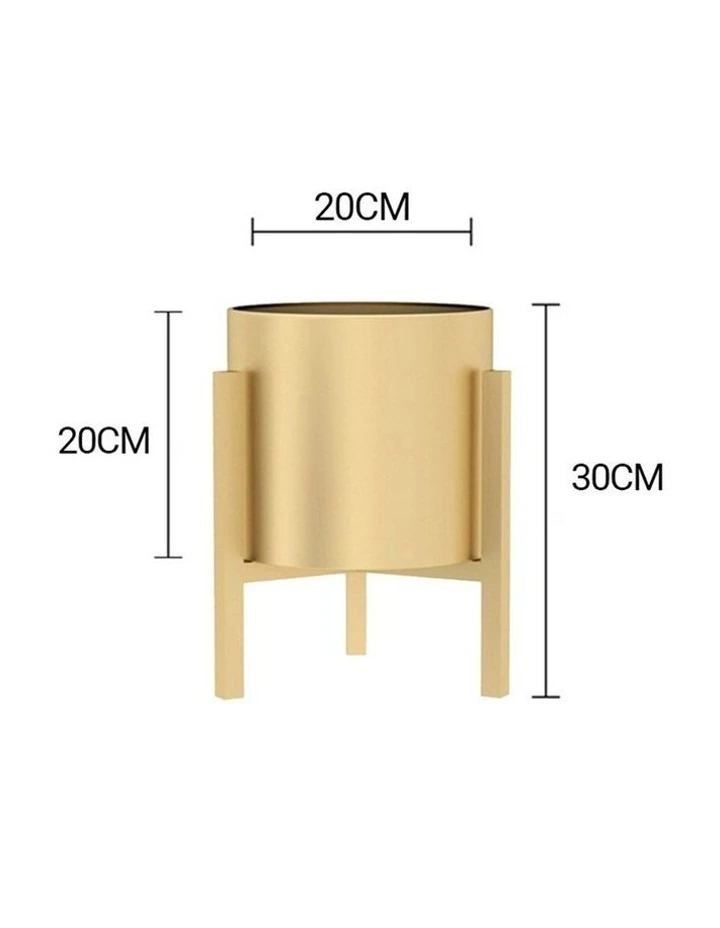 SOGA 4X 30CM Gold Metal Plant Stand with Flower Pot Holder Corner Shelving Rack Indoor Display image 7