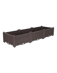 SOGA 120cm Raised Planter Box Vegetable Herb Flower Outdoor Plastic Plants Garden Bed