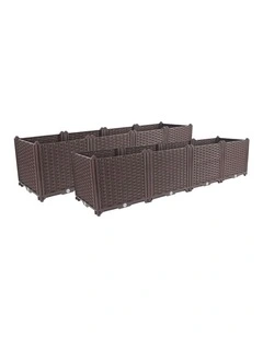 SOGA 2X 160cm Raised Planter Box Vegetable Herb Flower Outdoor Plastic Plants Garden Bed