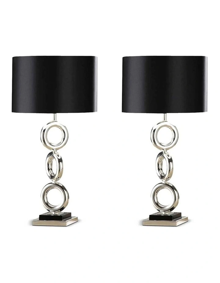 SOGA 2 Pack Industrial Metal Table Lamps image 1