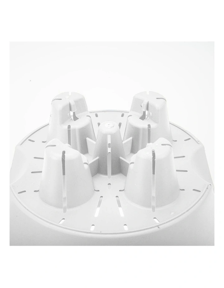 SOGA 19.5cm White Plastic Plant Pot Self Watering Planter image 5