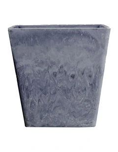 SOGA 27cm Weathered Grey Resin Planter Pot