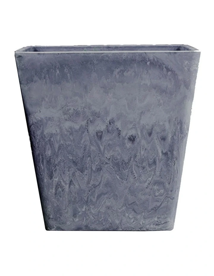 SOGA 27cm Weathered Grey Resin Planter Pot image 1