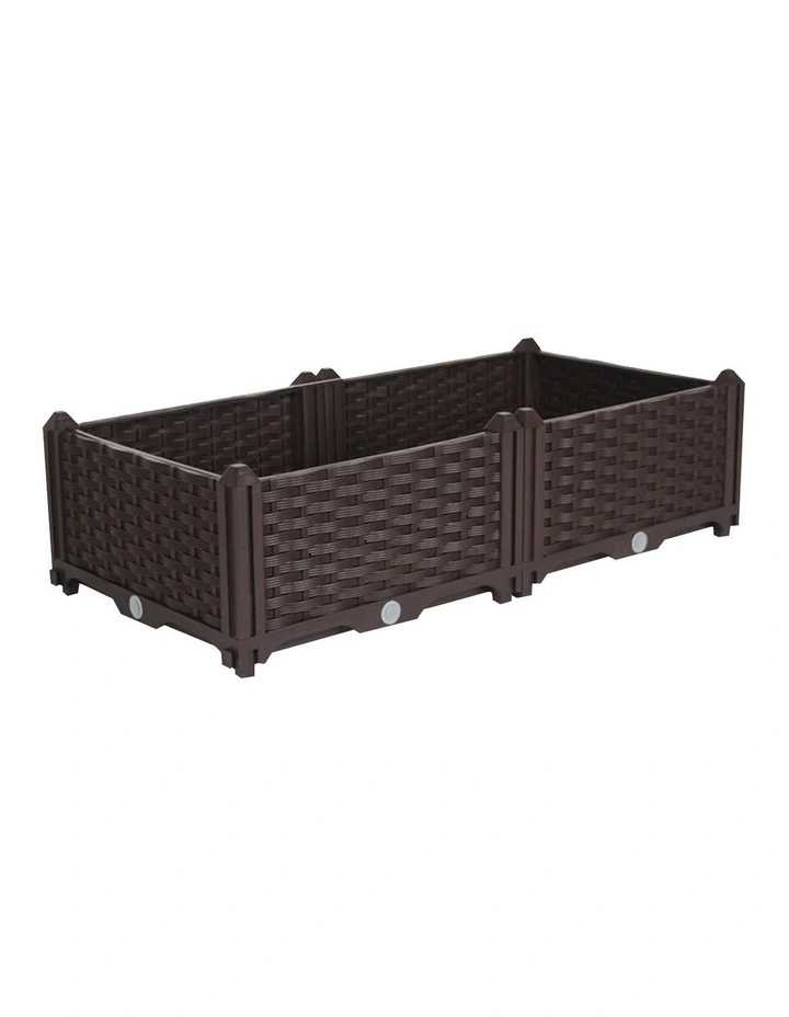 SOGA 80cm Raised Planter Box Vegetable Herb Flower Outdoor Plastic Plants Garden Bed image 1