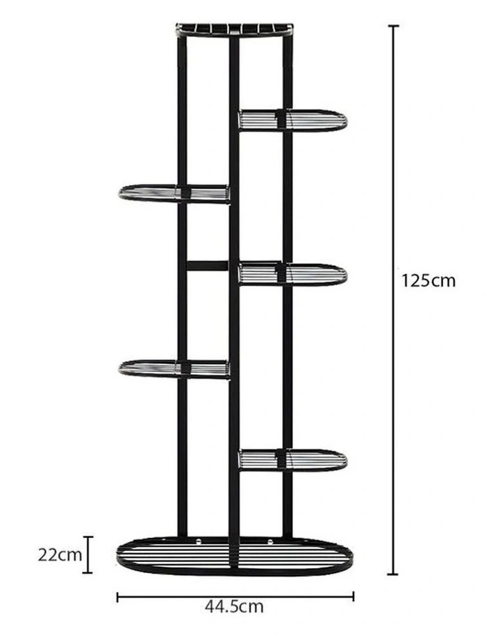 SOGA 2X 7 Tier 8 Pot Black Plant Rack image 5