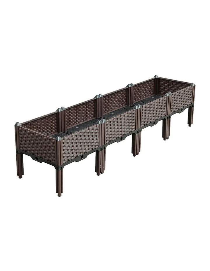 SOGA 160cm Raised Plastic Garden Bed Planter with Legs image 1
