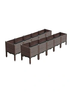 SOGA 2X 200cm Raised Planter Box with Legs for Vegetables Herbs & Flowers