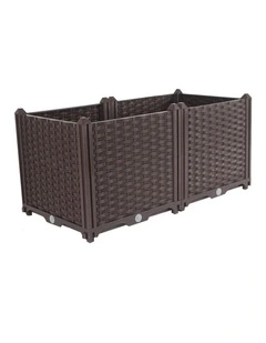 SOGA 80cm Raised Planter Box Vegetable Herb Flower Outdoor Plastic Plants Garden Bed Deepen