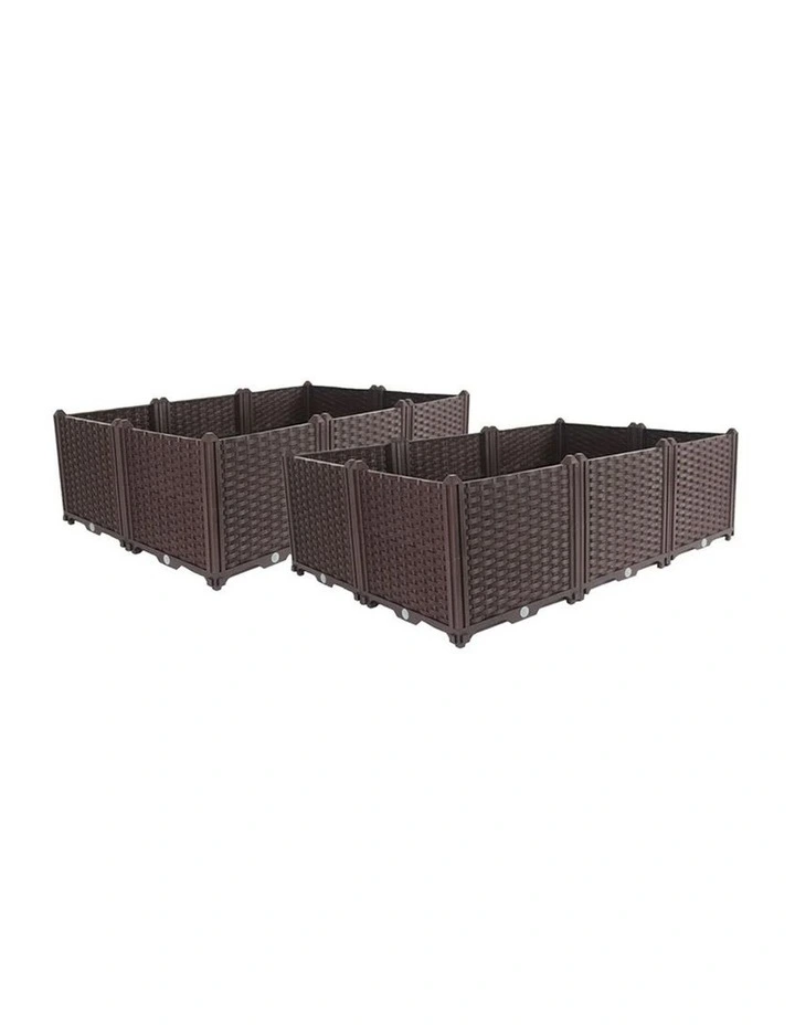 SOGA 2X 120cm Deep Raised Plastic Garden Bed Planter image 1