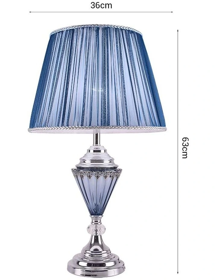 SOGA 2 Pack Warm White Elegant Table Lamps with Fabric Shades image 6