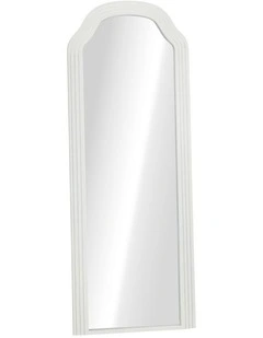 Oikiture Full Length Mirror Floor Makeup Mirrors 165x60cm White Wood Bedroom
