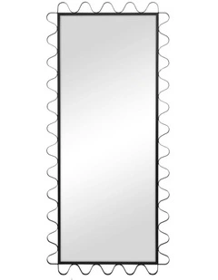 Cooper & Co. Aria Wavey 180cm Floor Length Mirror Black