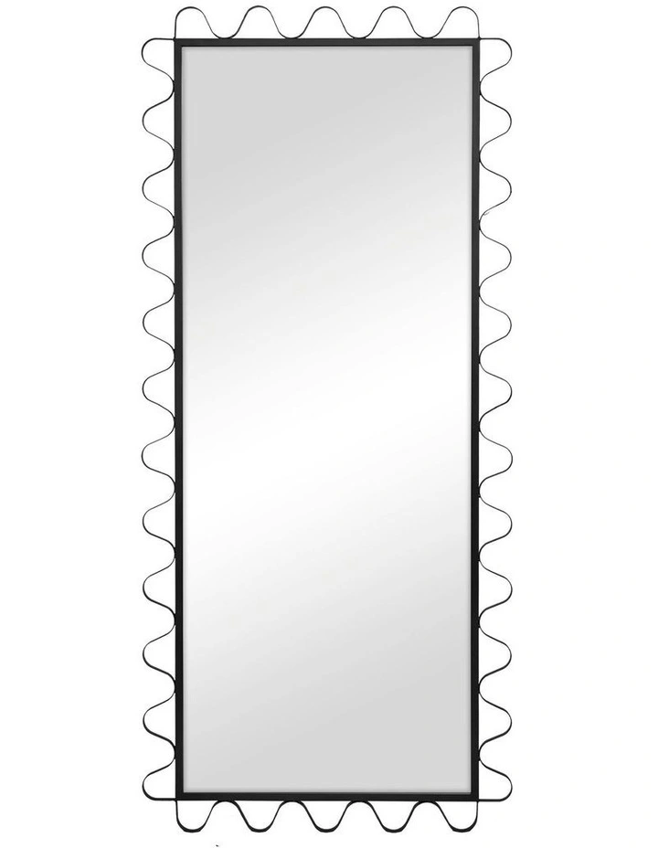 Cooper & Co. Aria Wavey 180cm Floor Length Mirror Black image 1