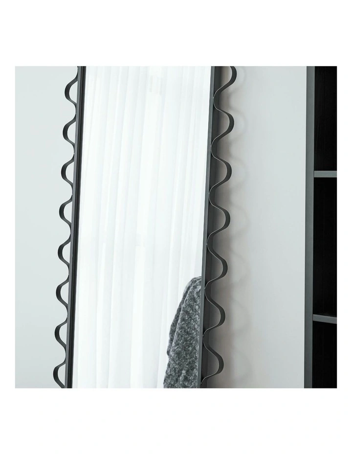 Cooper & Co. Aria Wavey 180cm Floor Length Mirror Black image 5