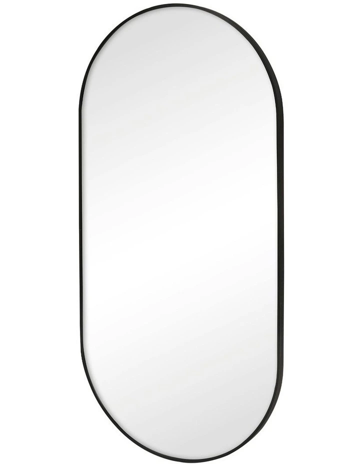 Cooper & Co. Zoe 120cm Oval Aluminium Mirror Black image 1