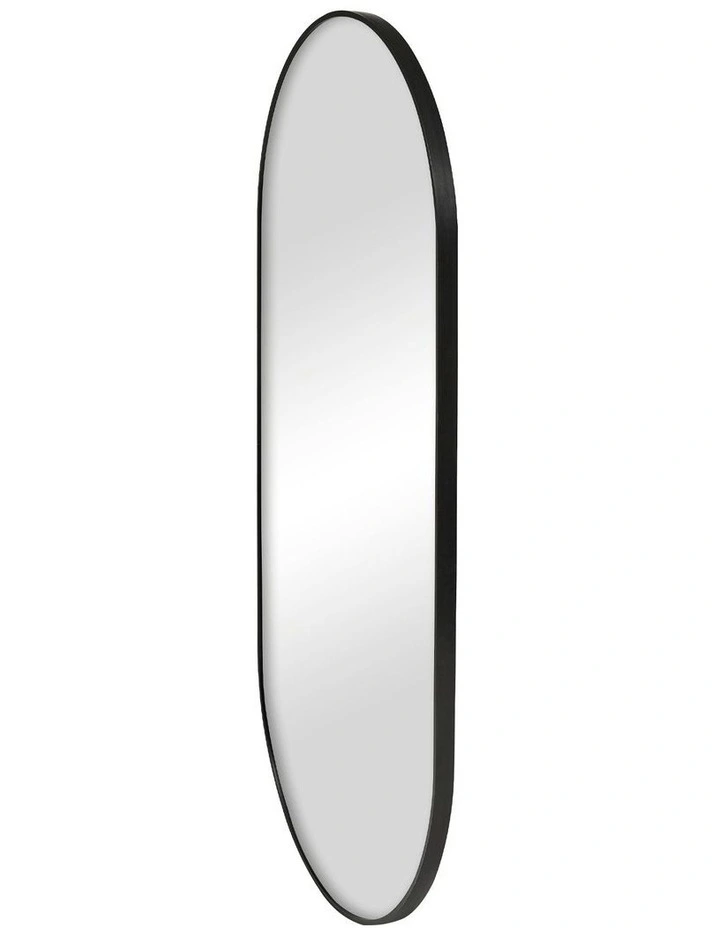 Cooper & Co. Zoe 120cm Oval Aluminium Mirror Black image 2