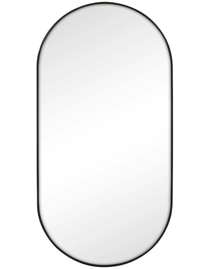 Cooper & Co. Zoe 120cm Oval Aluminium Mirror Black image 7