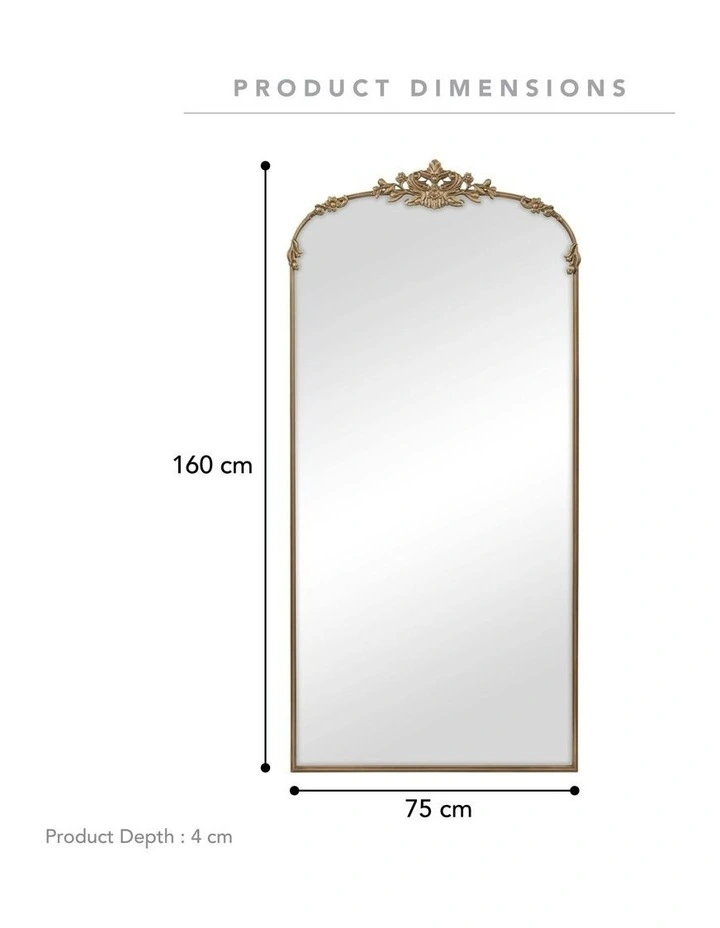 Cooper & Co. Florence 160cm Baroque Mirror Gold image 3