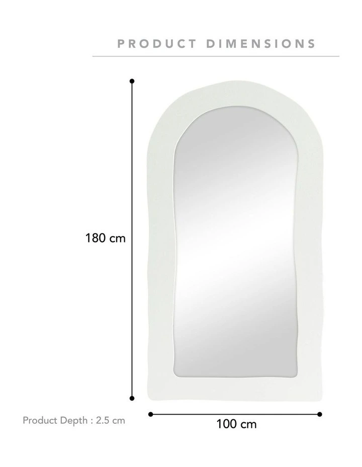 Cooper & Co. Alex 180cm Arch Mirror White image 3