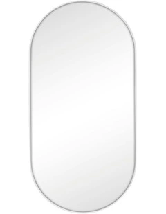 Cooper & Co. Zoe 120cm Oval Aluminium Mirror White