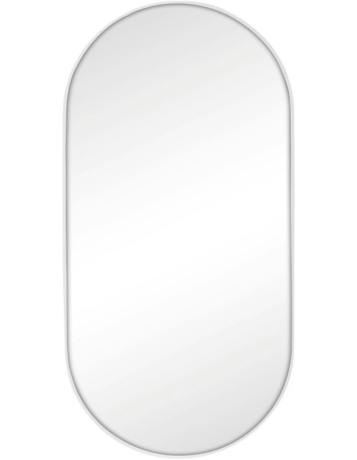 Cooper & Co. Zoe 120cm Oval Aluminium Mirror White image 1