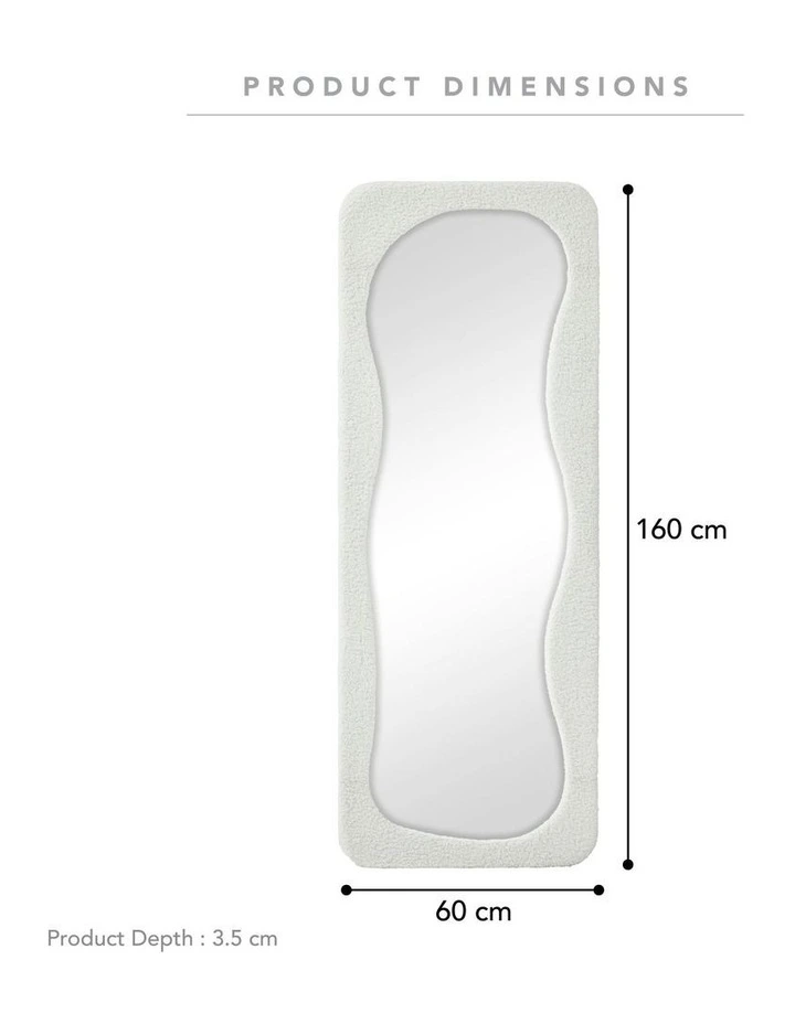 Cooper & Co. Rhia 160cm Floor Mirror White image 3