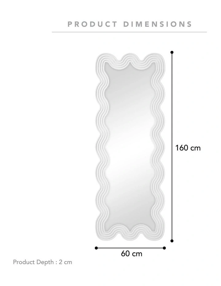 Cooper & Co. Lulu 160cm Floor Mirror White image 3