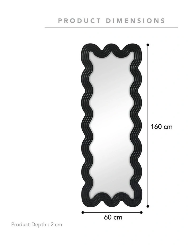 Cooper & Co. Lulu 160cm Floor Mirror Black image 3