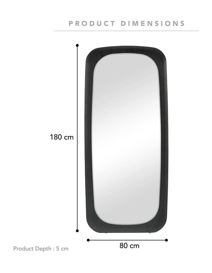 Cooper & Co. Rue 180cm Rectangle Mirror Black image 3