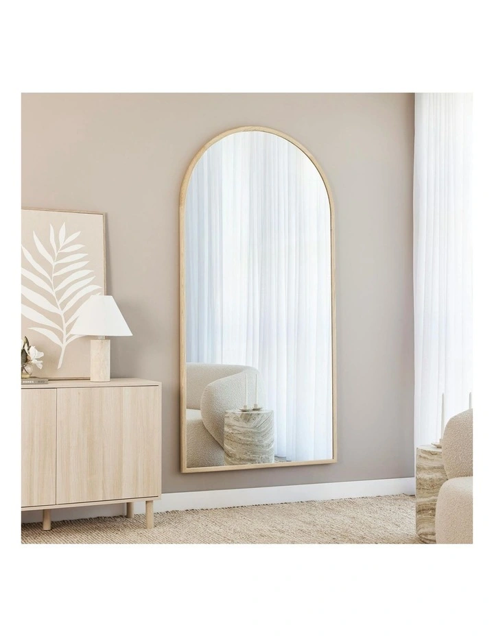 Cooper & Co. Oakleigh 200cm Arch Solid Oak Mirror image 4